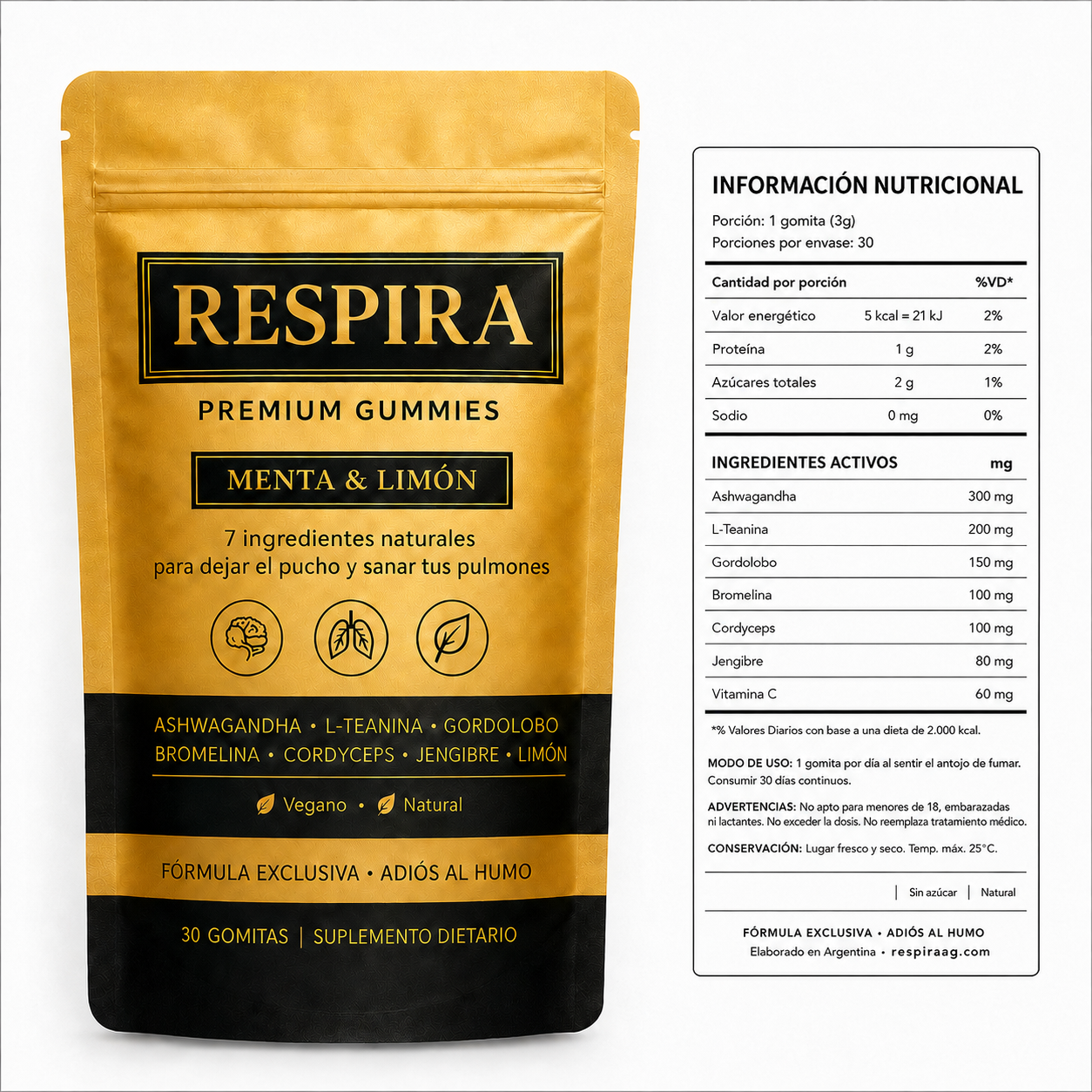 Respira - Gomitas Premium Anti-Smoking