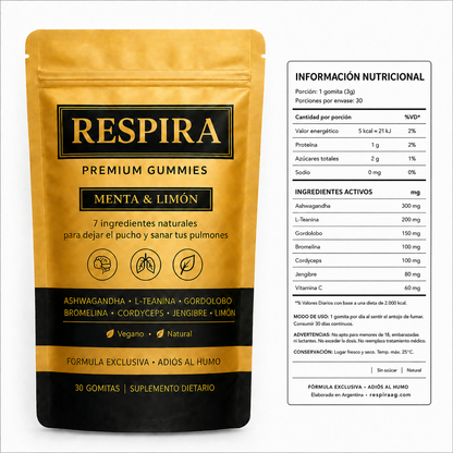 Respira - Gomitas Premium Anti-Smoking