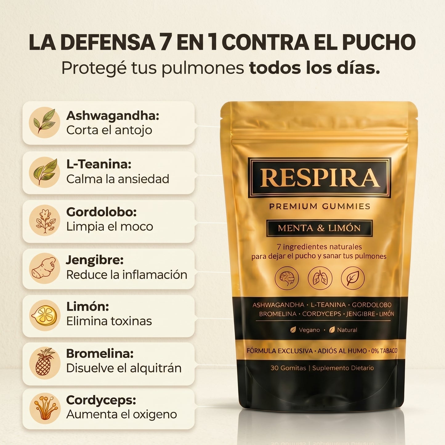 Respira - Gomitas Premium Anti-Smoking